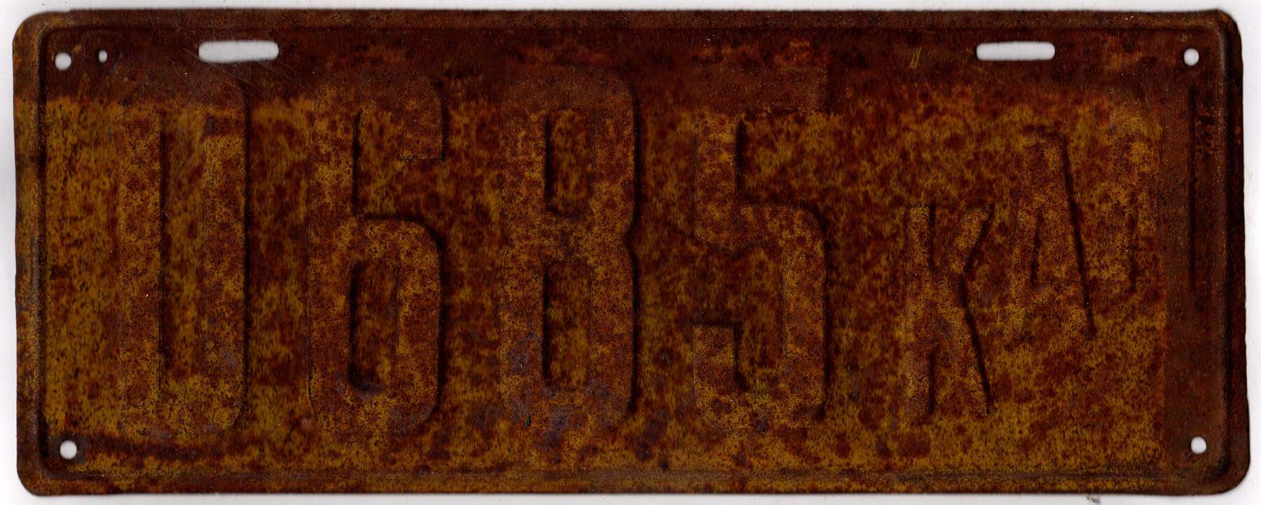 Kansas 1915 dealer license plate #D685