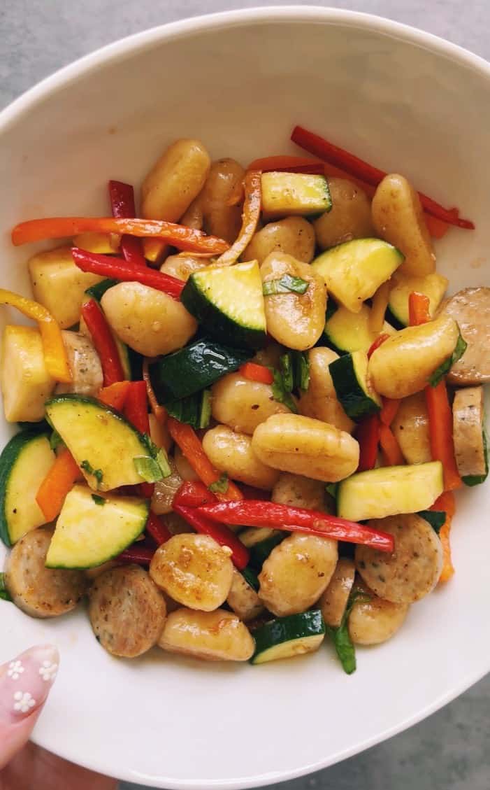Crispy Gnocchi Summer Pasta Salad