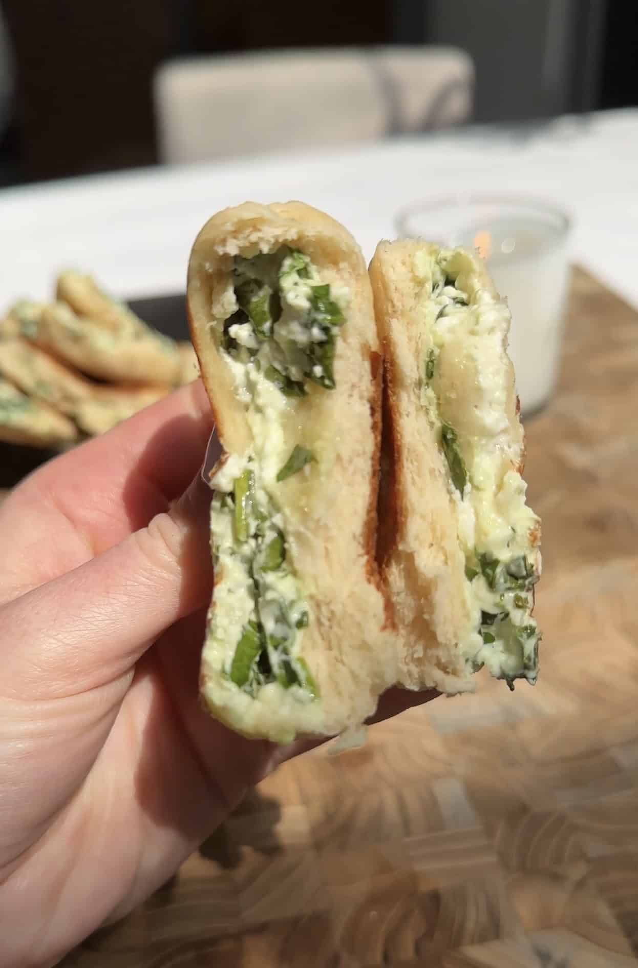 Feta Filled Flatbread- The perfect summer recipe