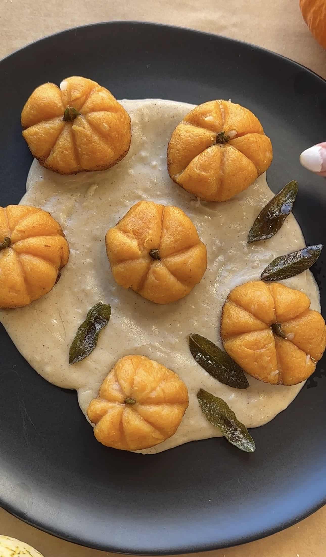 Pumpkin Shaped Gnocchi