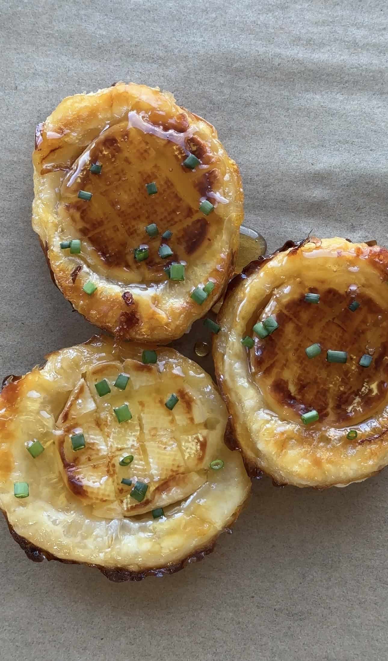 Mini Brie Honey Puff Pastry Turnovers