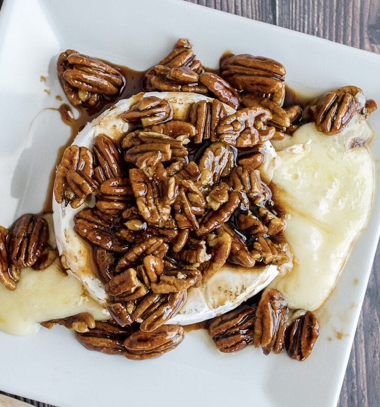 Kahlúa Pecan Brie- Simple Gourmet Cheese Appetizer