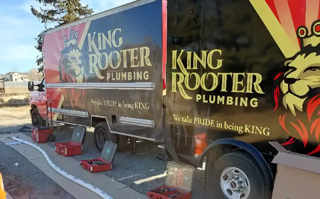 King Rooter Plumbing Branded Service Truck