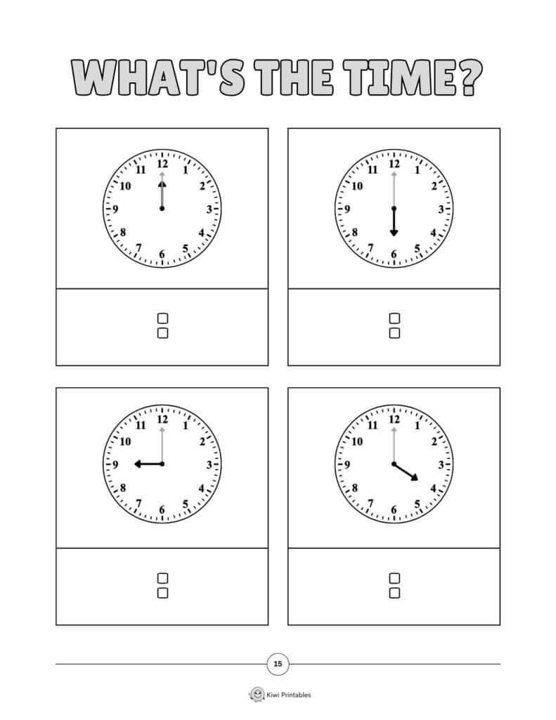 15-telling-time-worksheet 15-telling-time-worksheet