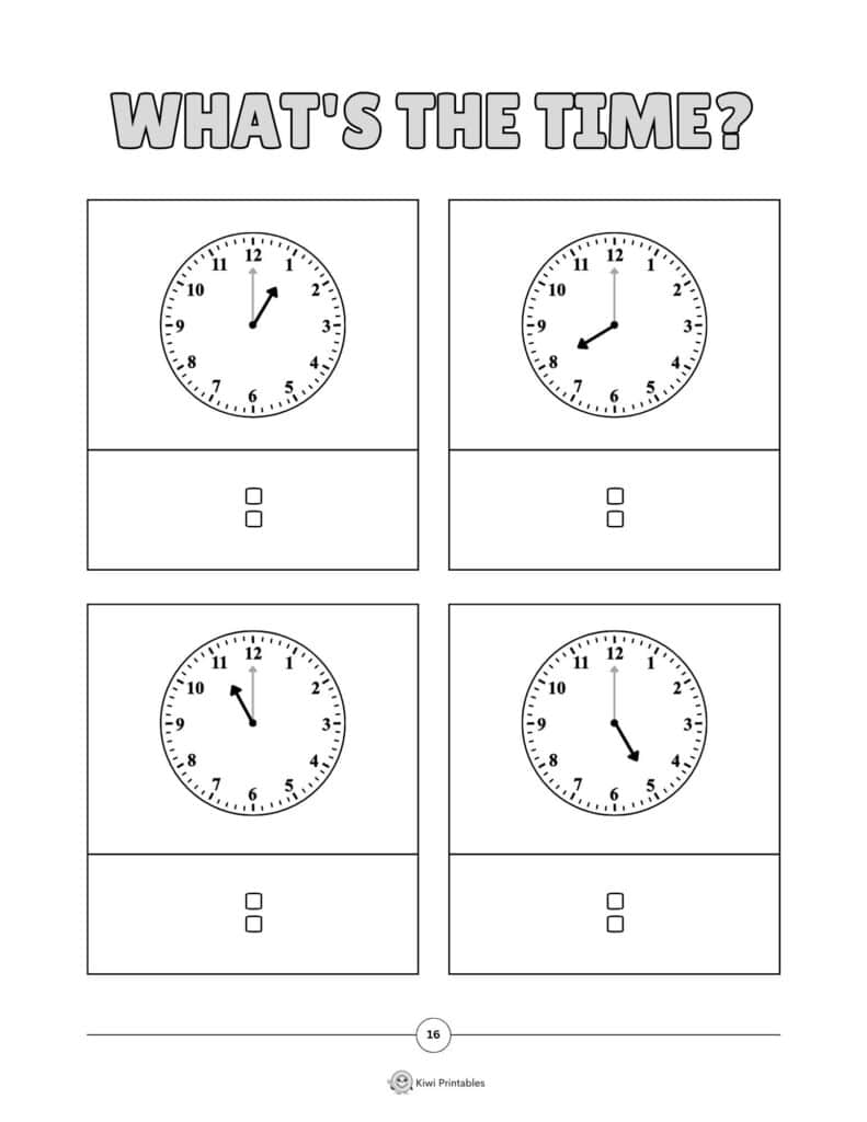 16-telling-time-worksheet 16-telling-time-worksheet