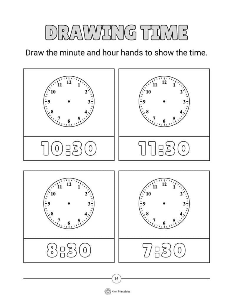 24-telling-time-worksheet 24-telling-time-worksheet