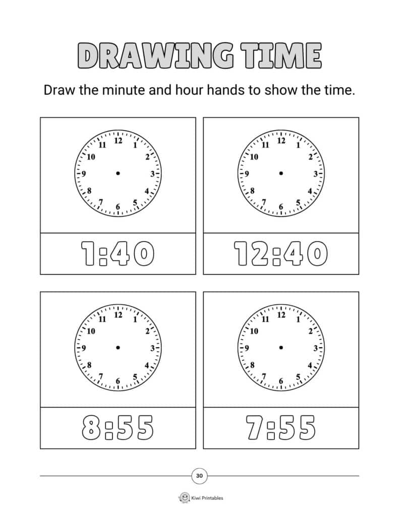 30-telling-time-worksheet 30-telling-time-worksheet