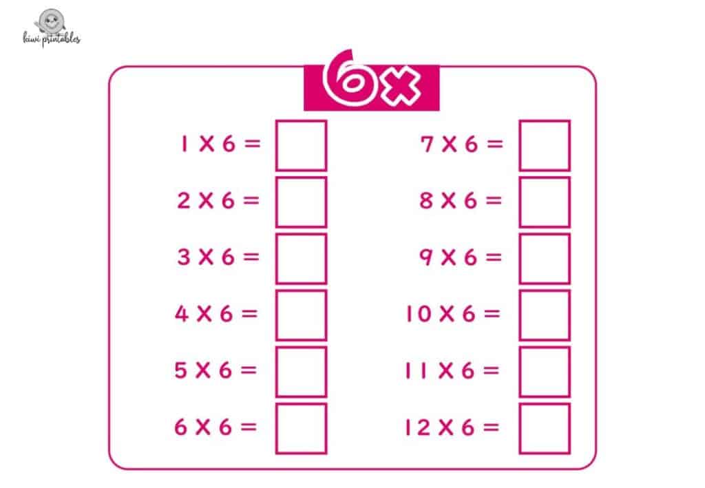 Multiplication pg6