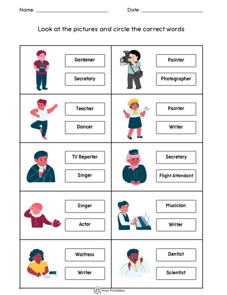 Occupation-worksheet-04 Occupation-worksheet-04