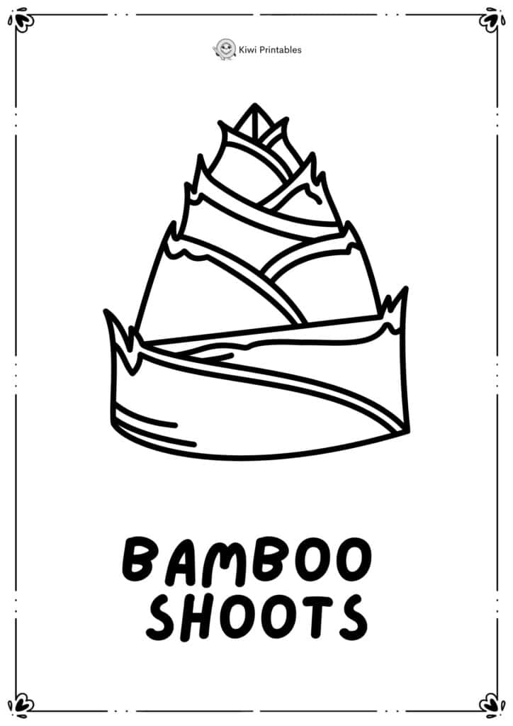 colouring-page-bamboo-shoots