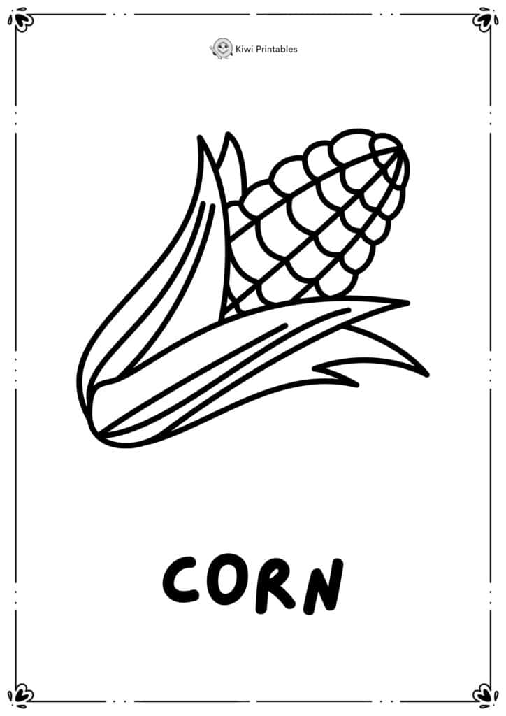 colouring-page-corn