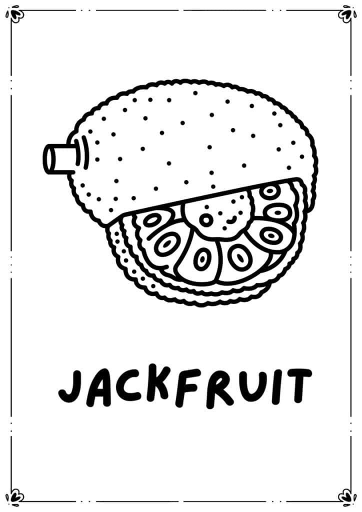 colouring-page-jackfruit
