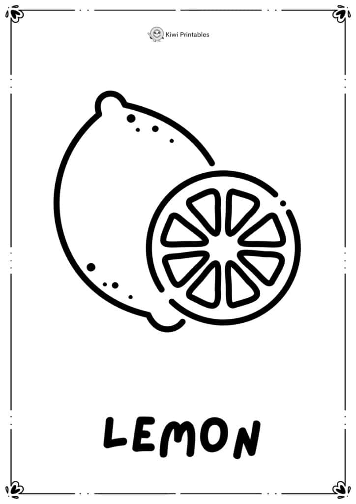 colouring-page-lemon