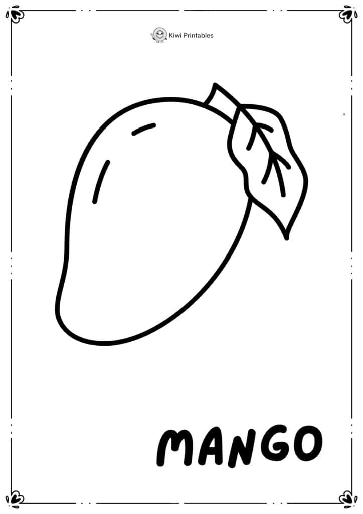 colouring-page-mango