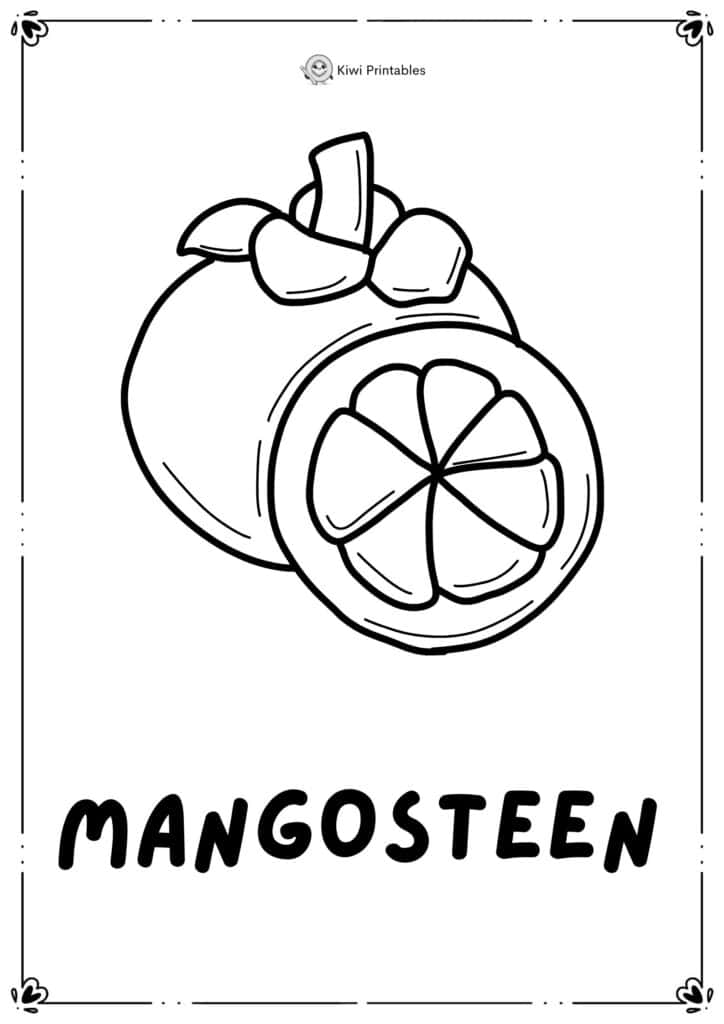 colouring-page-mangosteen