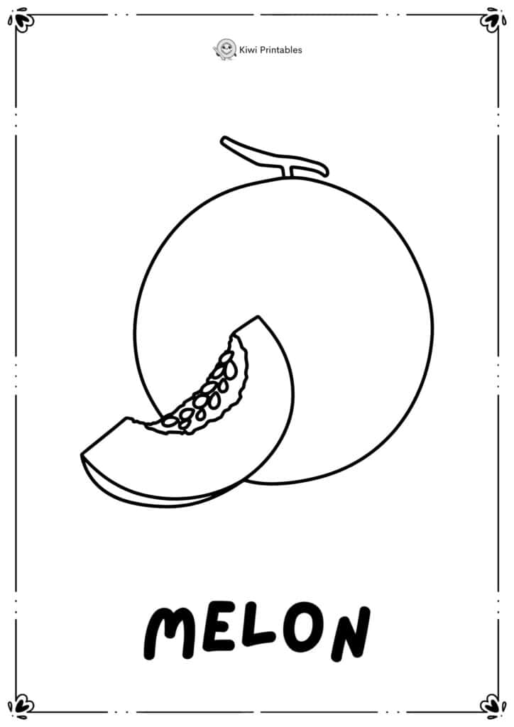 colouring-page-melon