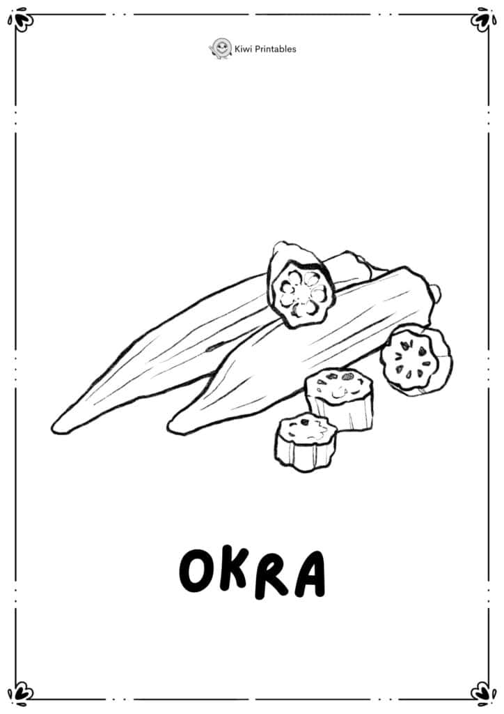 colouring-page-okra