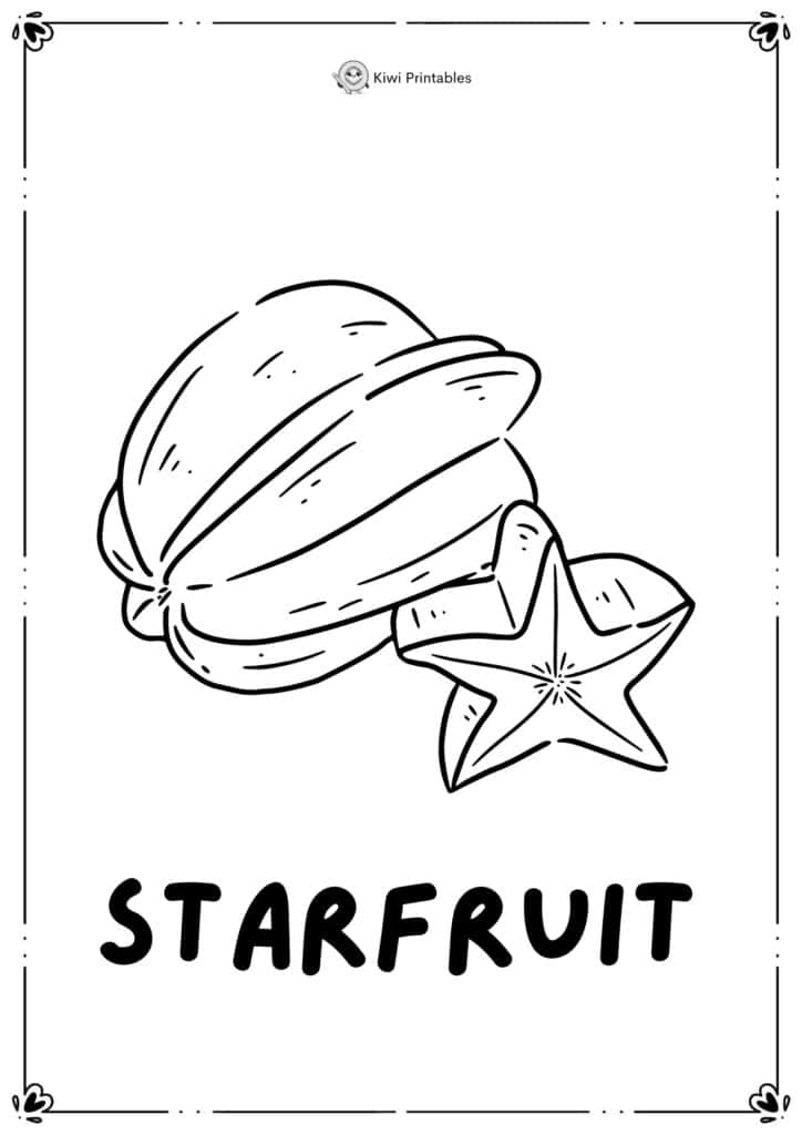 colouring-page-starfruit