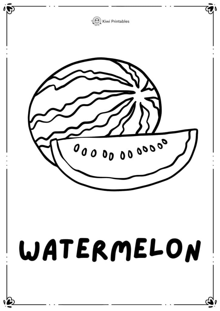 colouring-page-watermelon