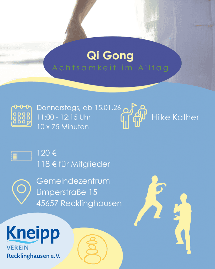 Entspannung durch Qi Gong im Vestischer Kneipp-Verein Recklinghausene.V.