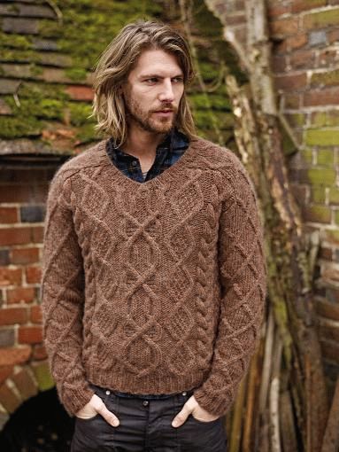 Aran sweater for men
