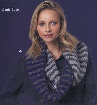 Free knitting pattern “Circle scarf”/Infinity scarf