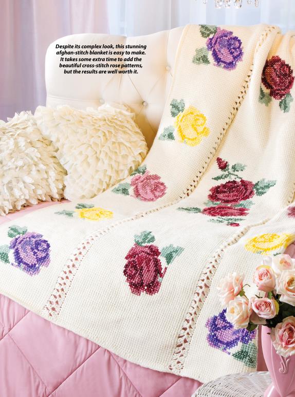 Crochet pattern- Rose Garden Afghan