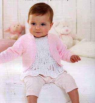 Free knitting pattern Baby Twinset