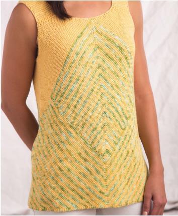 Summer tank top for women-free knitting pattern