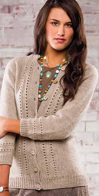 Weekender cardigan-free knitting pattern