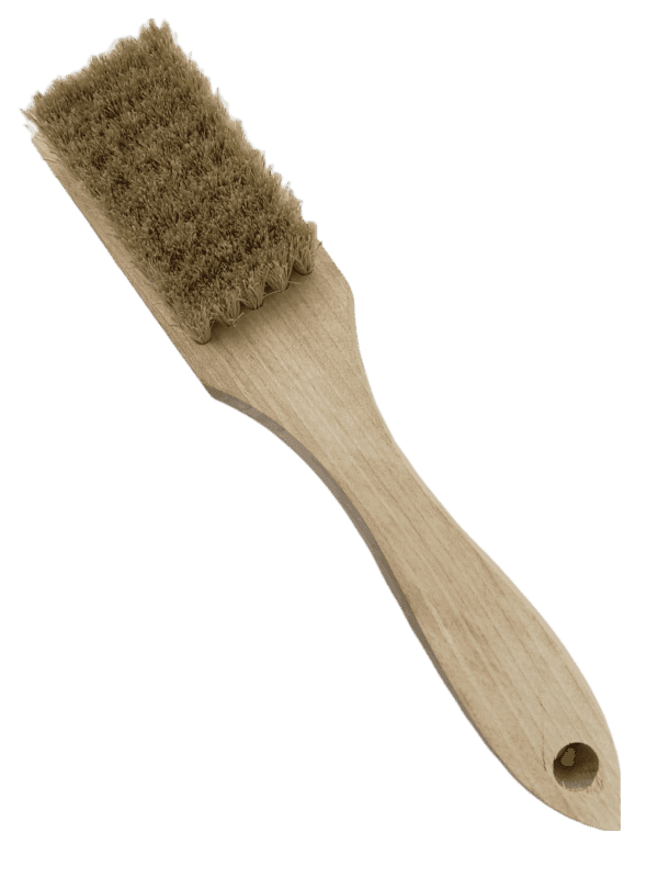 Brush Horse Hair Bristle and Shaped Wood Handle Scratch Brush 5 x 9 Row