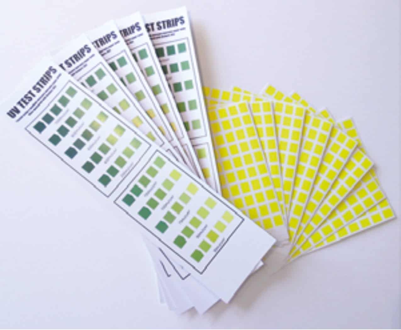 UV Test strips (20 units) Sold by Kolorguide.com