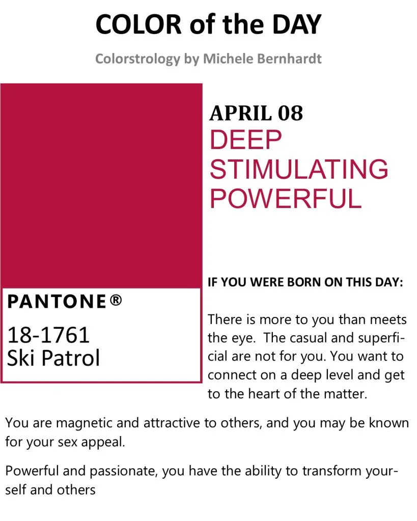Color Of The day 04 08