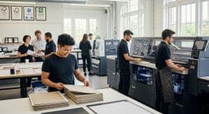 sustainability printing industry, eco-friendly print shop