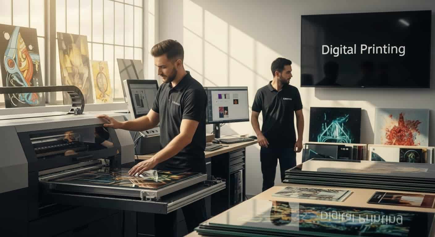 digital printing glass studio
