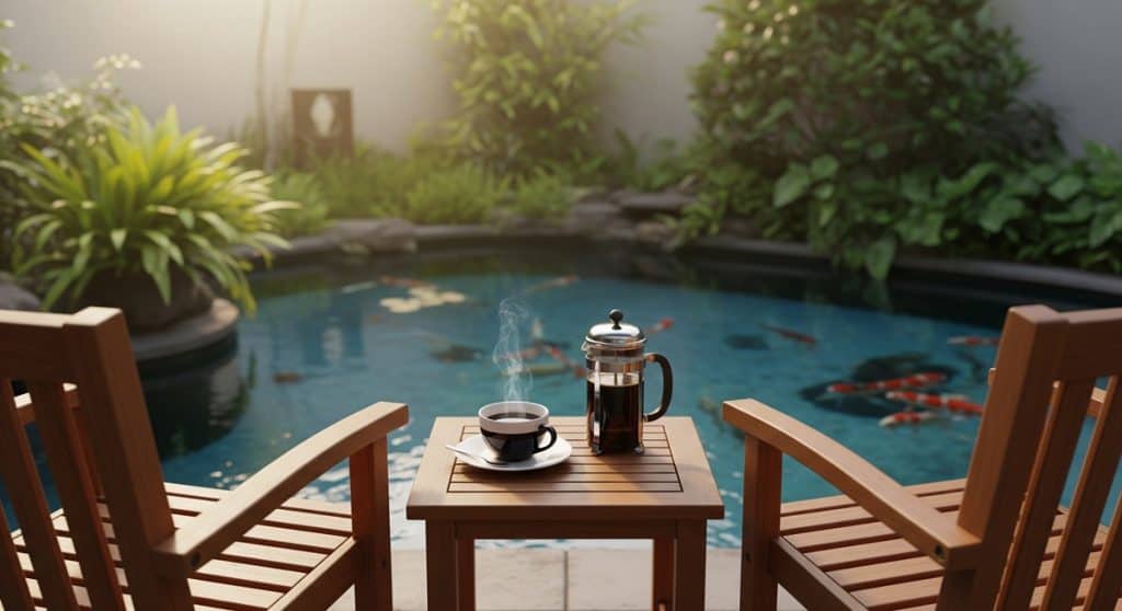 Pojok Kopi Tepi Kolam