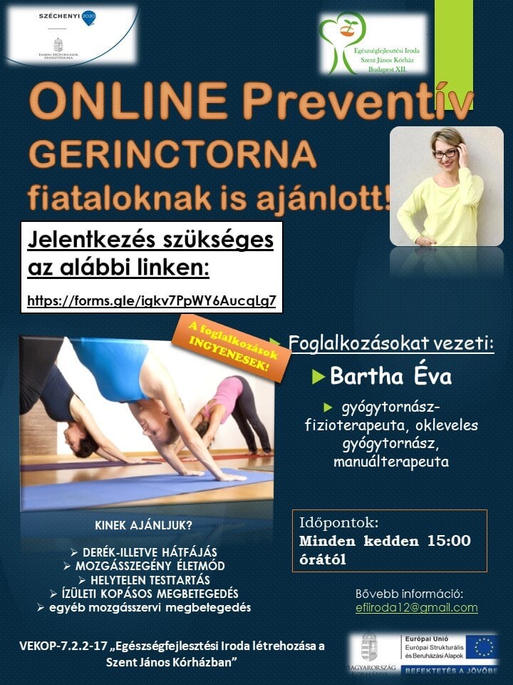 Online Gerinctorna és Preventív gerinctorna