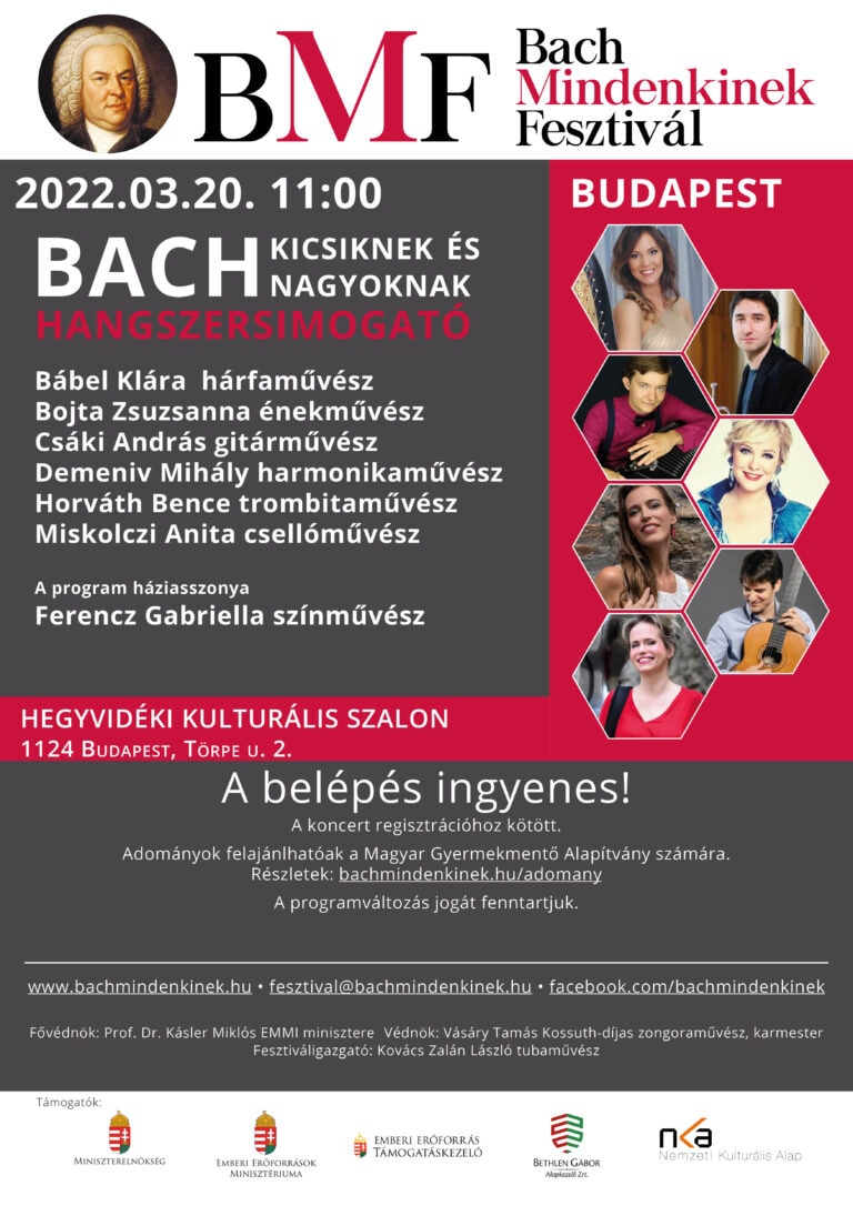 Bach Kicsiknek és Nagyoknak – Hangszersimogató