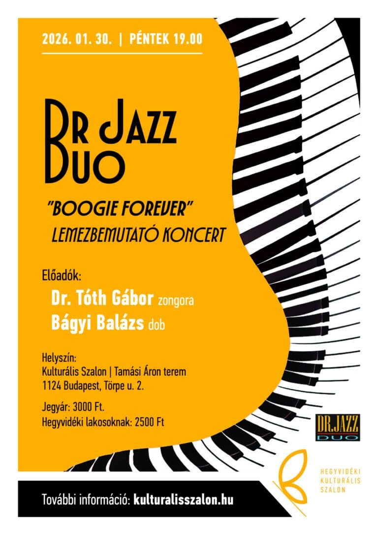 Dr. Jazz Duo ”Boogie forever” lemezbemutató koncert