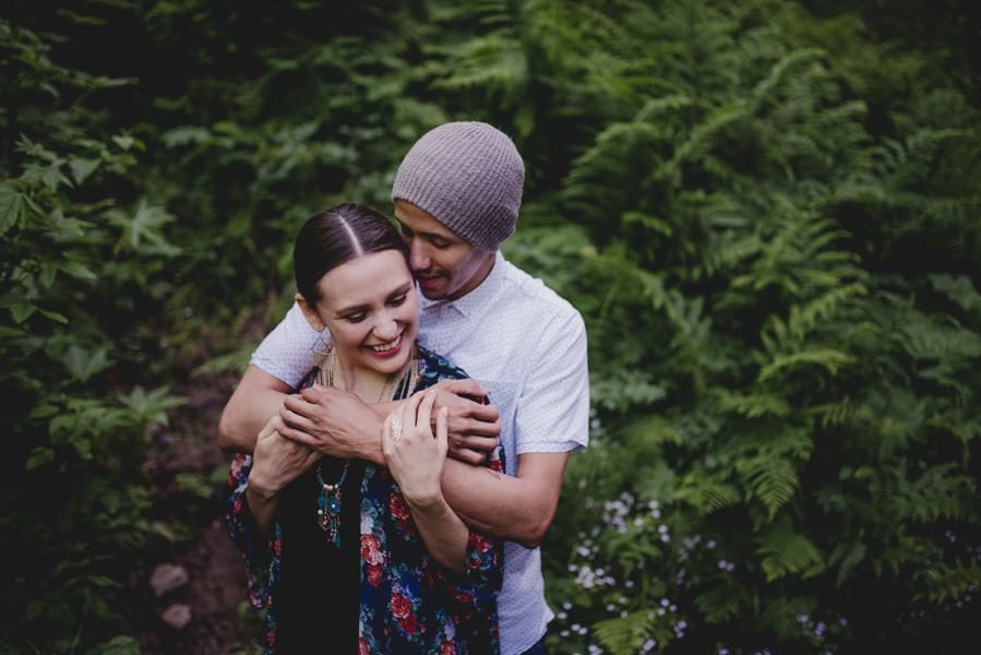 An engagement session at Latourell Falls in the Columbia River Gorge.