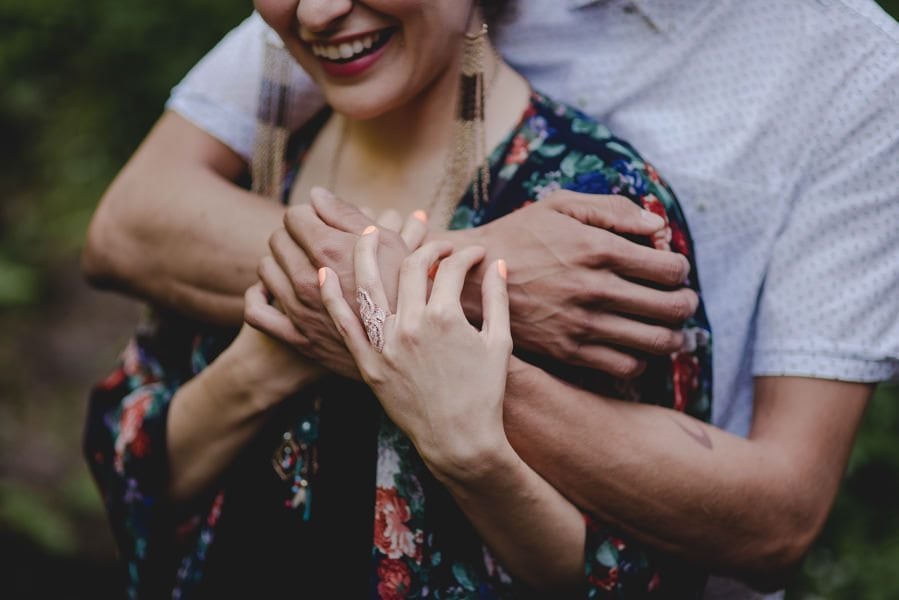 An engagement session at Latourell Falls in the Columbia River Gorge.