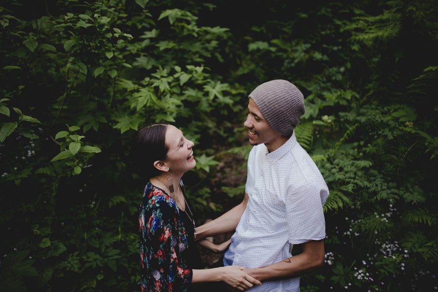 An engagement session at Latourell Falls in the Columbia River Gorge.