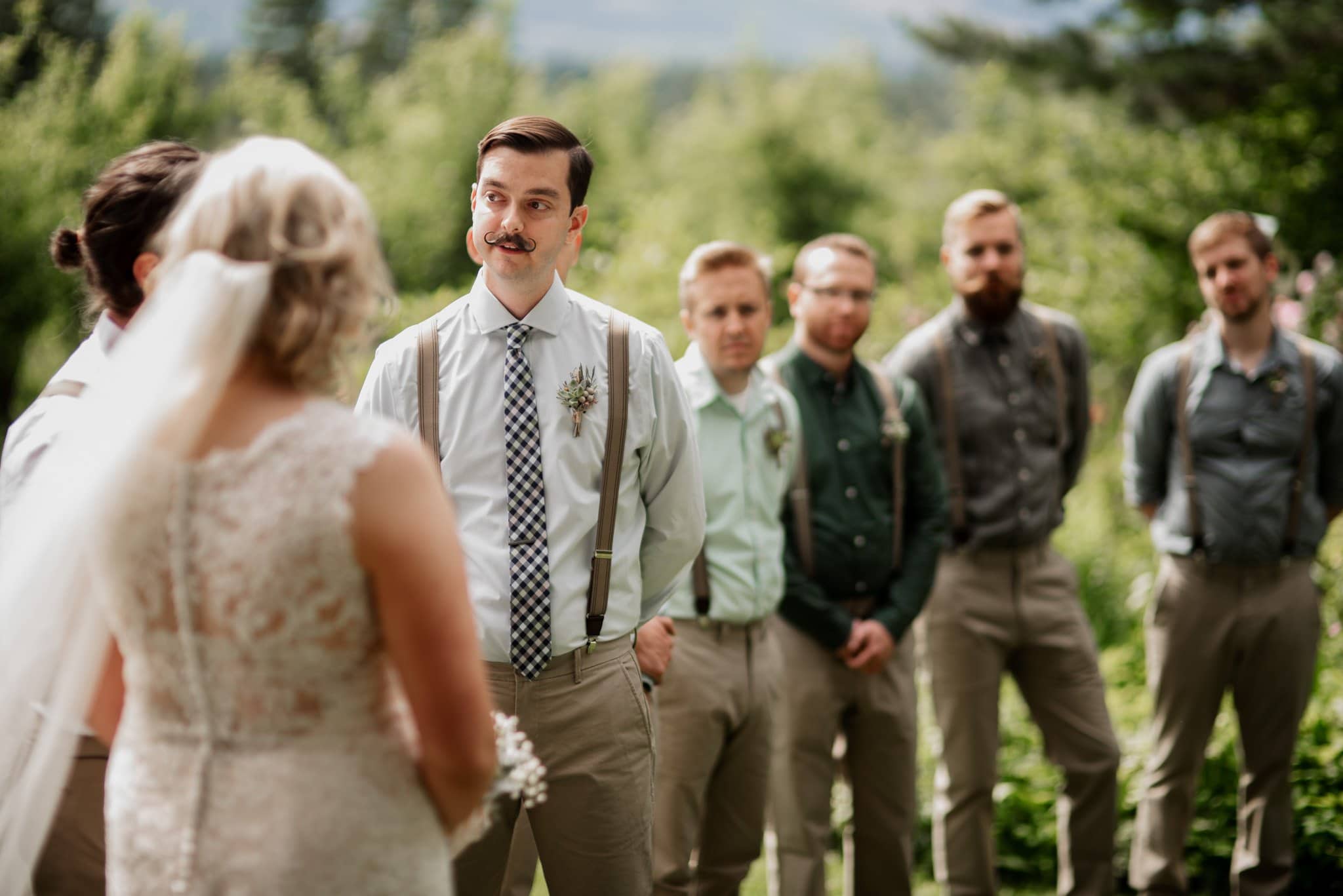 Romantic Mt Hood Organic Farms Wedding Photography
