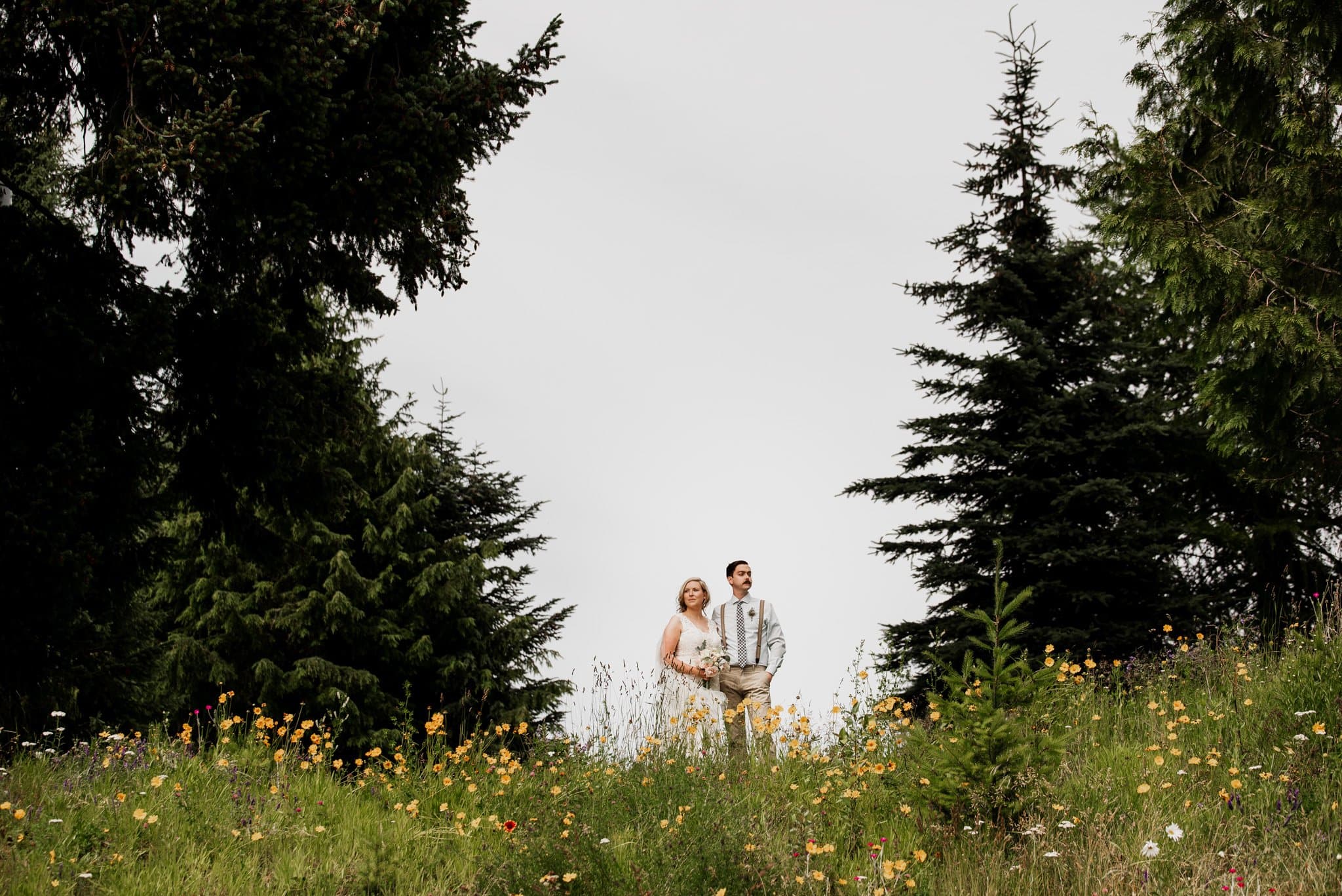Romantic Mt Hood Organic Farms Wedding Photography