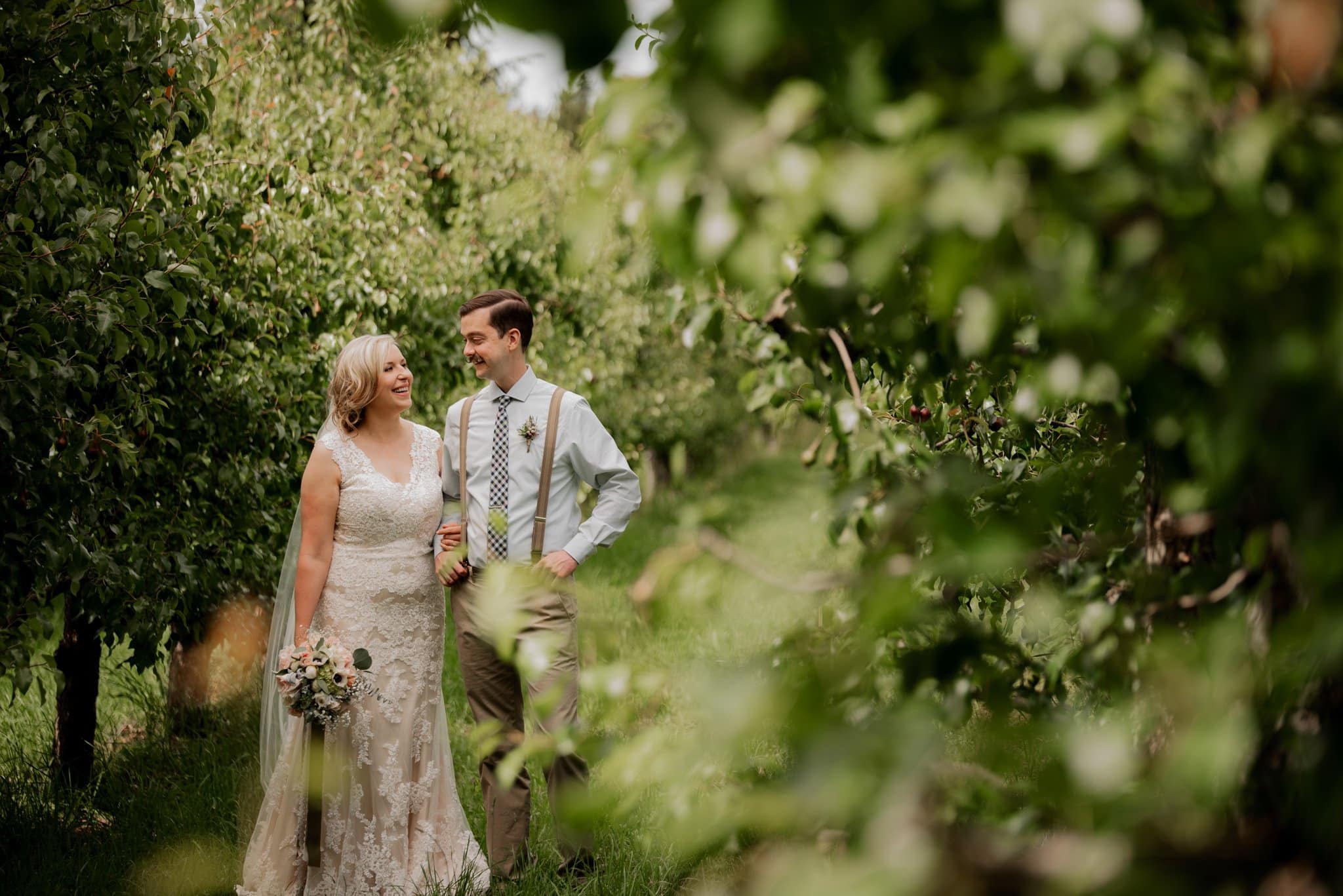 Romantic Mt Hood Organic Farms Wedding Photography