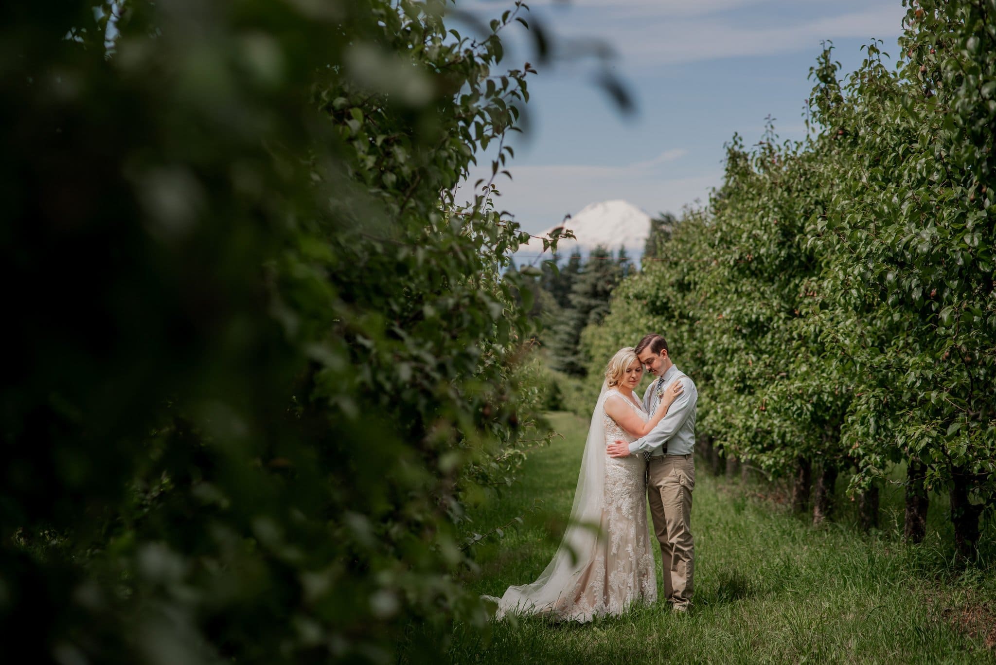 Romantic Mt Hood Organic Farms Wedding Photography