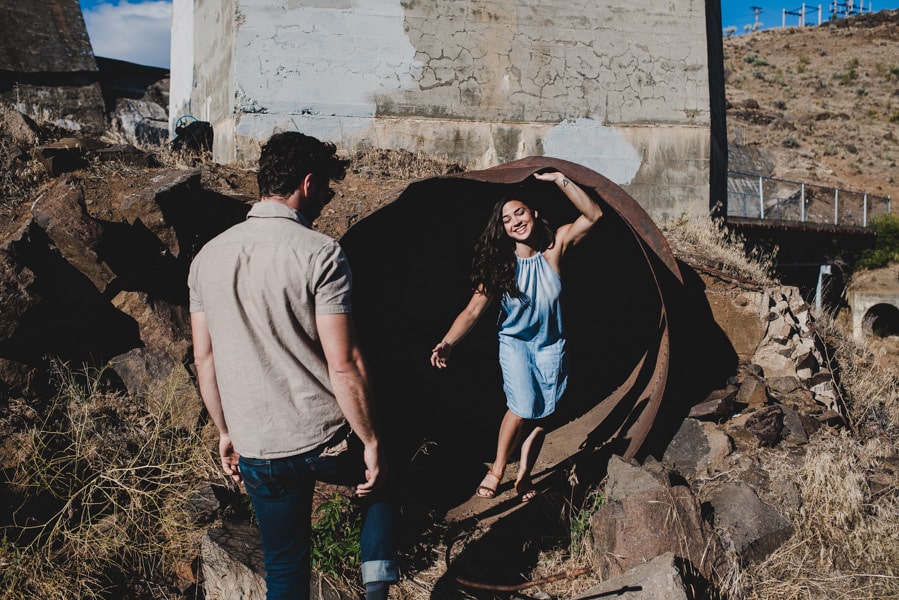 White River Falls Waterfall Engagement Session Photography Portland Oregon 042