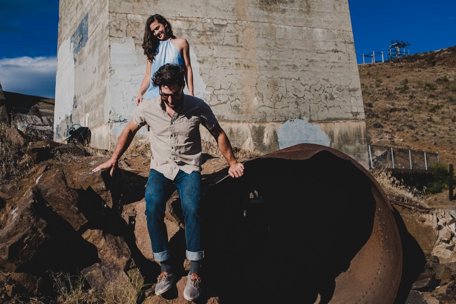 White River Falls Waterfall Engagement Session Photography Portland Oregon 043
