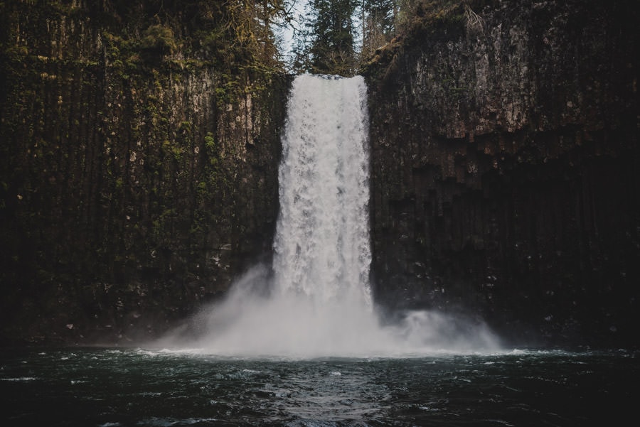 Abiqua Falls Waterfall Engagement Session Photography 007