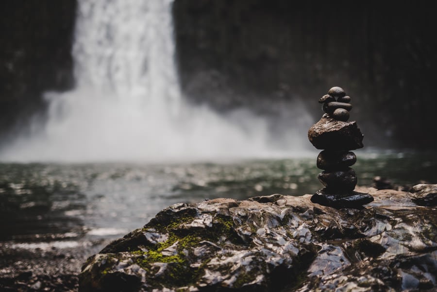 Abiqua Falls Waterfall Engagement Session Photography 008